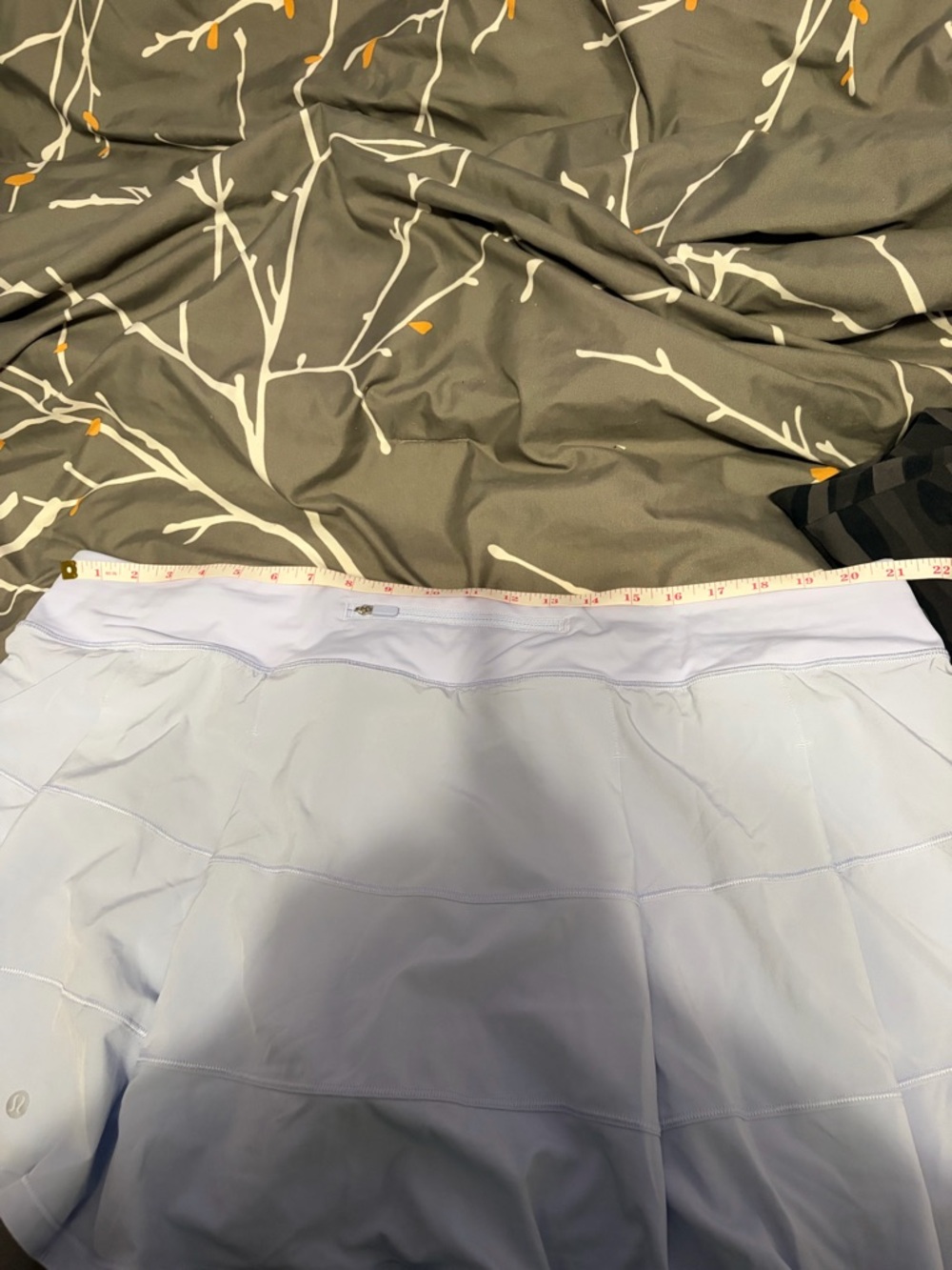 Lululemon Pace Rival Mid-Rise Skirt Long Pastel Blue Size 20 - Picture 12 of 12